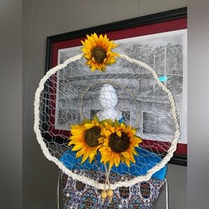 Handmade garden hat.